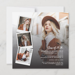Invitación Magnética Foto de Graduación Casa Abierta Personalizada 2026