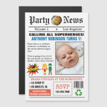 Foto de la fiesta de cumpleaños del superhéroe del