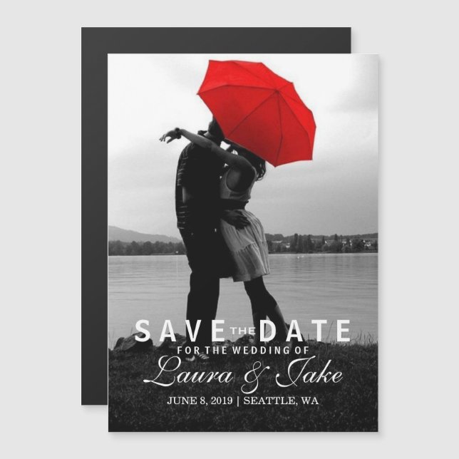 Invitación magnética| Foto Guardar II (Anverso/Reverso)