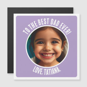 Invitación Magnética Foto personalizada del Día del Padre, mejor regalo