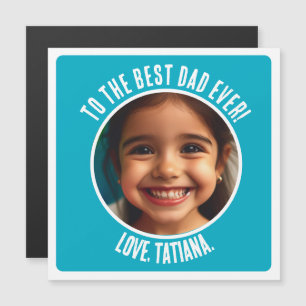 Invitación Magnética Foto personalizada del Día del Padre, mejor regalo