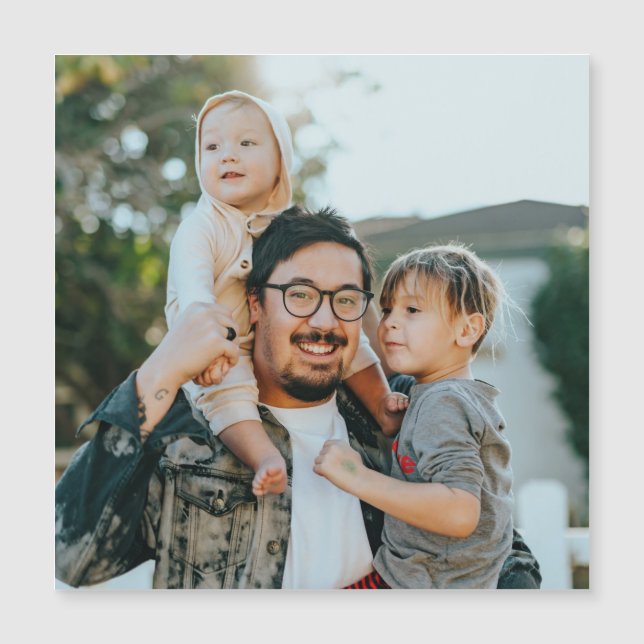 Invitación Magnética Foto personalizado (Anverso)