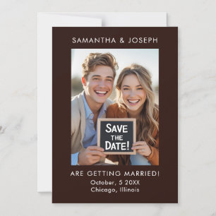 Invitación Magnética Foto personalizado Boda casual al al aire libre Gu