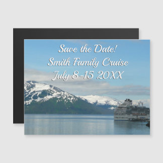 Invitación Magnética Fotografía de viaje en crucero de Alaska