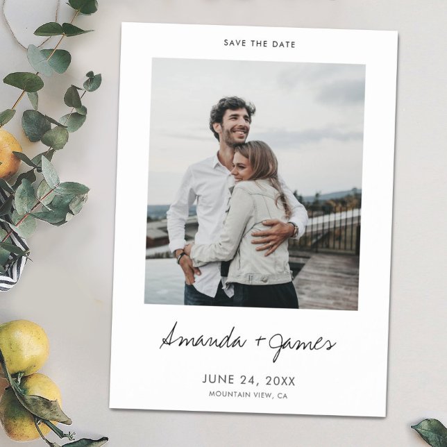 Invitación Magnética Fotos simples y modernas Casamiento personalizado  (Subido por el creador)