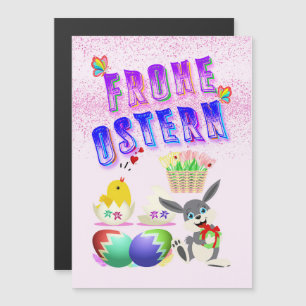 Invitación Magnética Frohe Ostern