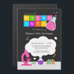 Invitación Magnética Girly Science Fiesta<br><div class="desc">¿Conoces a un chica que ama la ciencia? ¡Un fiesta con temática científica es perfecto para el pequeño científico de tu vida! Hacerlo una fantástica fiesta de cumpleaños para niños con la Invitación Magnética del Fiesta de Ciencia Girly diseñada por Enchantsofisticada Design Company. Esta invitación magnética de 5" x 7"...</div>
