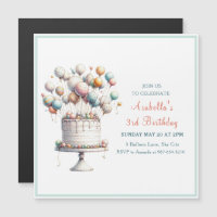 Globos cortos, surrealistas y pasteles de cumpleañ