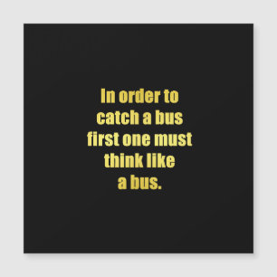 Invitación Magnética Gracioso agarrar un Chiste de bus