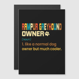 Invitación Magnética Gracioso Rampur Greyhound Vintage Retro Perro Mamá