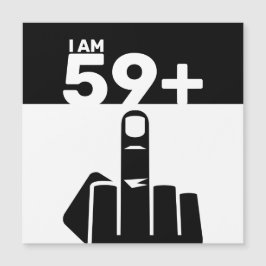 Invitación Magnética Gracioso regalo de cumpleaños número 60, 59 más un