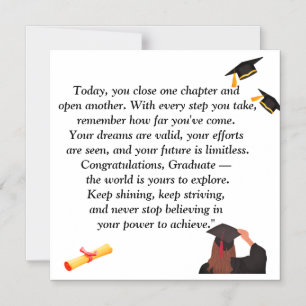 Invitación Magnética Graduación - Diseño universal para todas las edade
