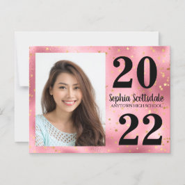 Invitación Magnética Graduación Guardar fecha Foto Chicas de las Estrel