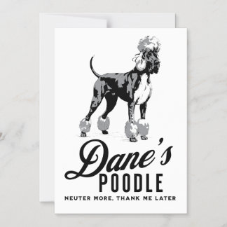 Invitación Magnética Gran Danoodle mestizo: ¡Neutrar más!