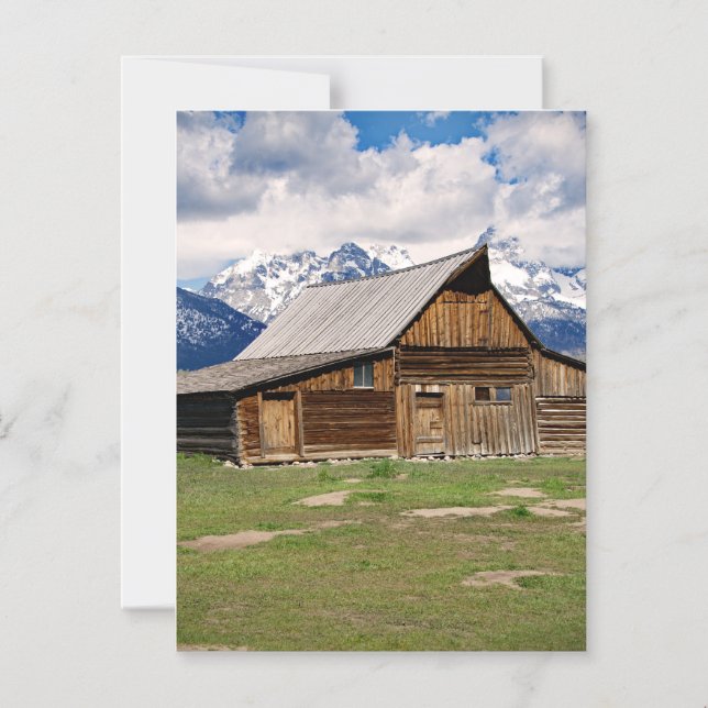 Invitación Magnética Grand Teton, Jackson Hole  (Anverso)