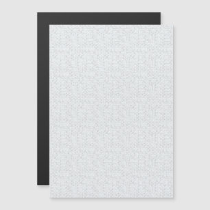 Invitación Magnética Gris Claro Floral Geométrico Patrón Moderno de V
