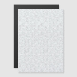 Invitación Magnética Gris Claro Floral Geométrico | Patrón Moderno de V