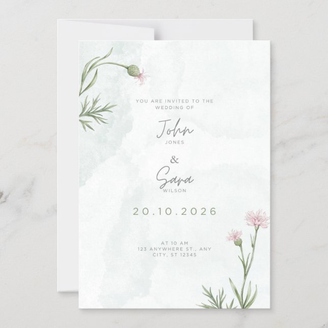 Invitación Magnética Guarda la fecha (Anverso)