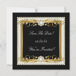 Invitación Magnética Guardar La Fecha Todas Las Ocasiones Diamante Trim