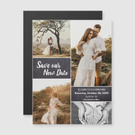 Invitación Magnética Guardar nuestra nueva foto Boda de fecha Cambiar l