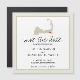 Invitación Magnética Harwich Cape Cod Wedding Save the Date