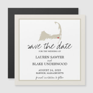 Invitación Magnética Harwich Cape Cod Wedding Save the Date
