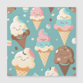 Invitación Magnética Helado colorido lindo