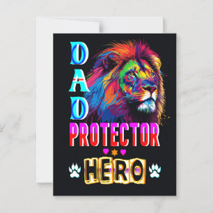 Invitación Magnética Héroe Protector Papá