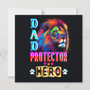 Invitación Magnética Héroe Protector Papá