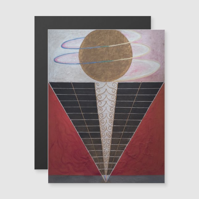 Invitación Magnética Hilma Af Klint, Altarpiece Nº 2, Resumen de Arte (Anverso/Reverso)