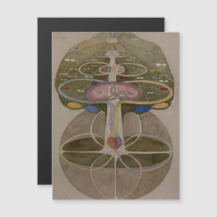 Invitación Magnética Hilma Af Klint, Árbol del Conocimiento No1 Arte Re
