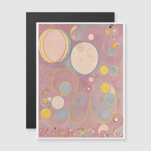 Invitación Magnética Hilma Af Klint, La Diez Mayor No8, Arte Resumen