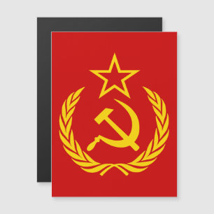 Invitación Magnética Hoja de hoz y martillo, URSS, CCCP, comunismo