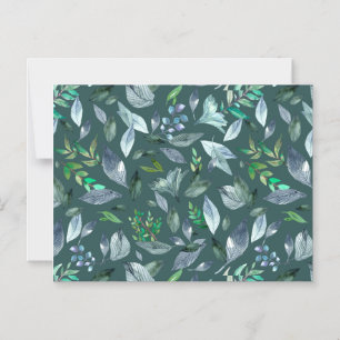 Invitación Magnética Hojas caídas de agua 5