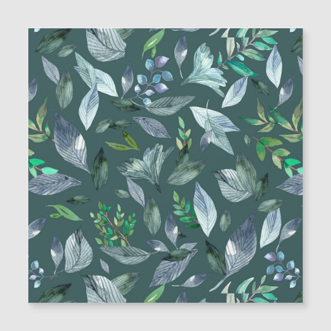 Invitación Magnética Hojas caídas de agua 5 (Anverso)