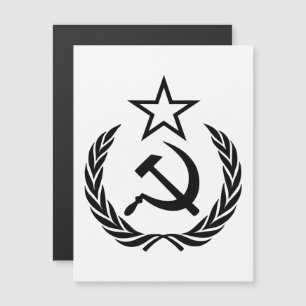 Invitación Magnética Hoz y Martillo, URSS, CCCP, Comunismo