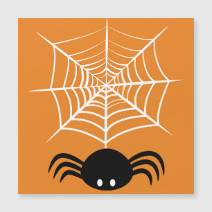 Invitación Magnética Ilustración de araña espeluznante de Halloween
