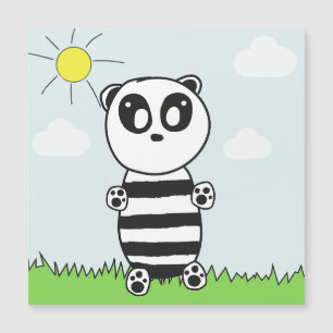 Invitación Magnética Ilustración de Panda Adorable