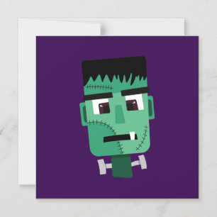 Invitación Magnética Ilustración del Monstruo de Frankenstein