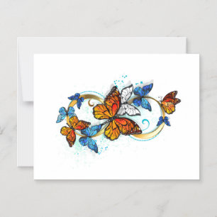 Invitación Magnética Infinidad de Mariposas Monarca
