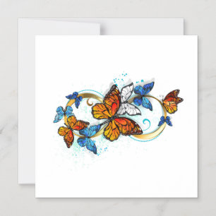 Invitación Magnética Infinidad de Mariposas Monarca