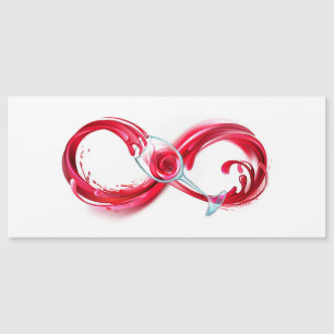 Invitación Magnética Infinity with Red Wine