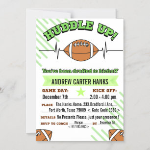 Invitación Magnética ¡Invitaciones de cumpleaños de fútbol para chicos 