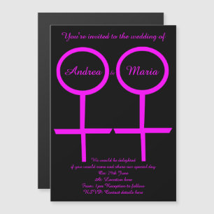 Invitación Magnética Invitan a Personalizados de boda magnética a amant