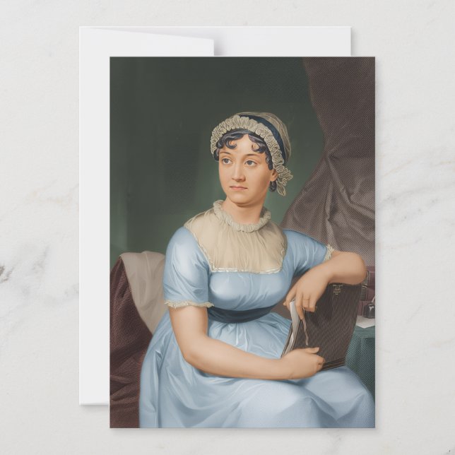 Invitación Magnética Jane Austen invites (Anverso)