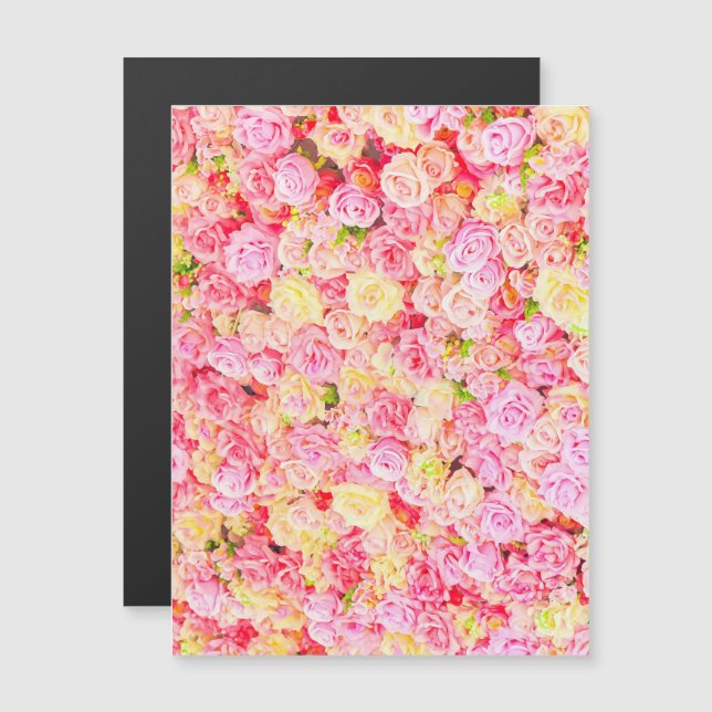 Invitación Magnética Jardín de rosas (Anverso/Reverso)