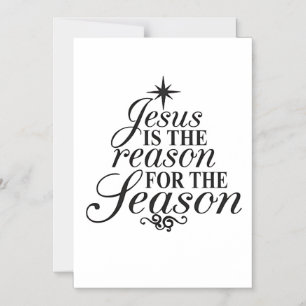 Invitación Magnética Jesús Es La Razón De La Temporada De Navidad 