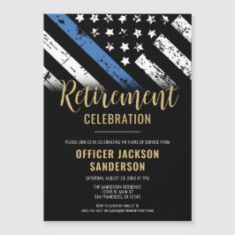 Invitación Magnética Jubilación de la policía Aplicación de la ley de l