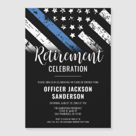 Invitación Magnética Jubilación de la policía Aplicación de la ley de l