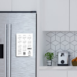 Invitación Magnética Kalender Deutsch 2025 Calendario de año completo C